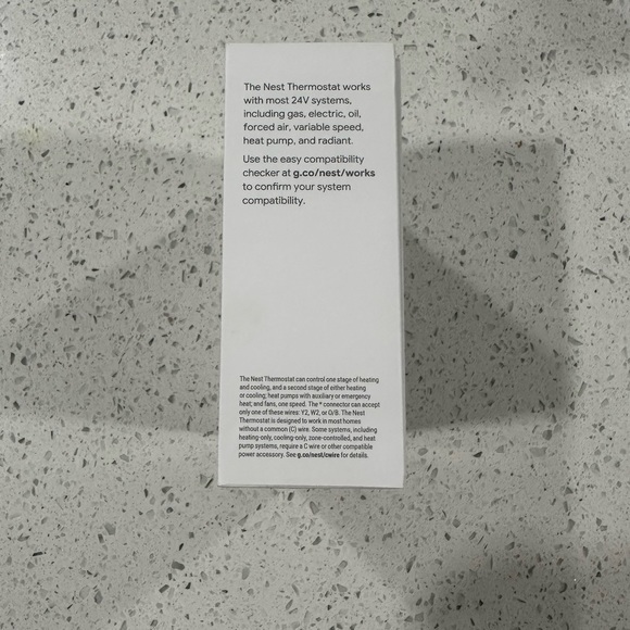 Google Nest Thermostat - Snow (box does not have plastic wrap) - Picture 4 of 9